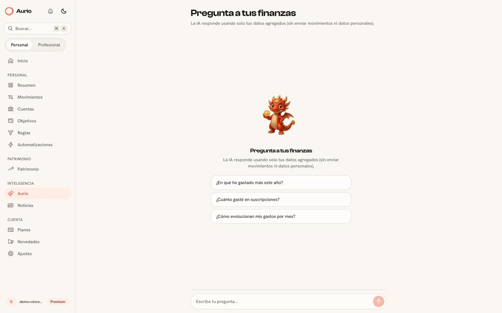 Pregunta a tus finanzas
